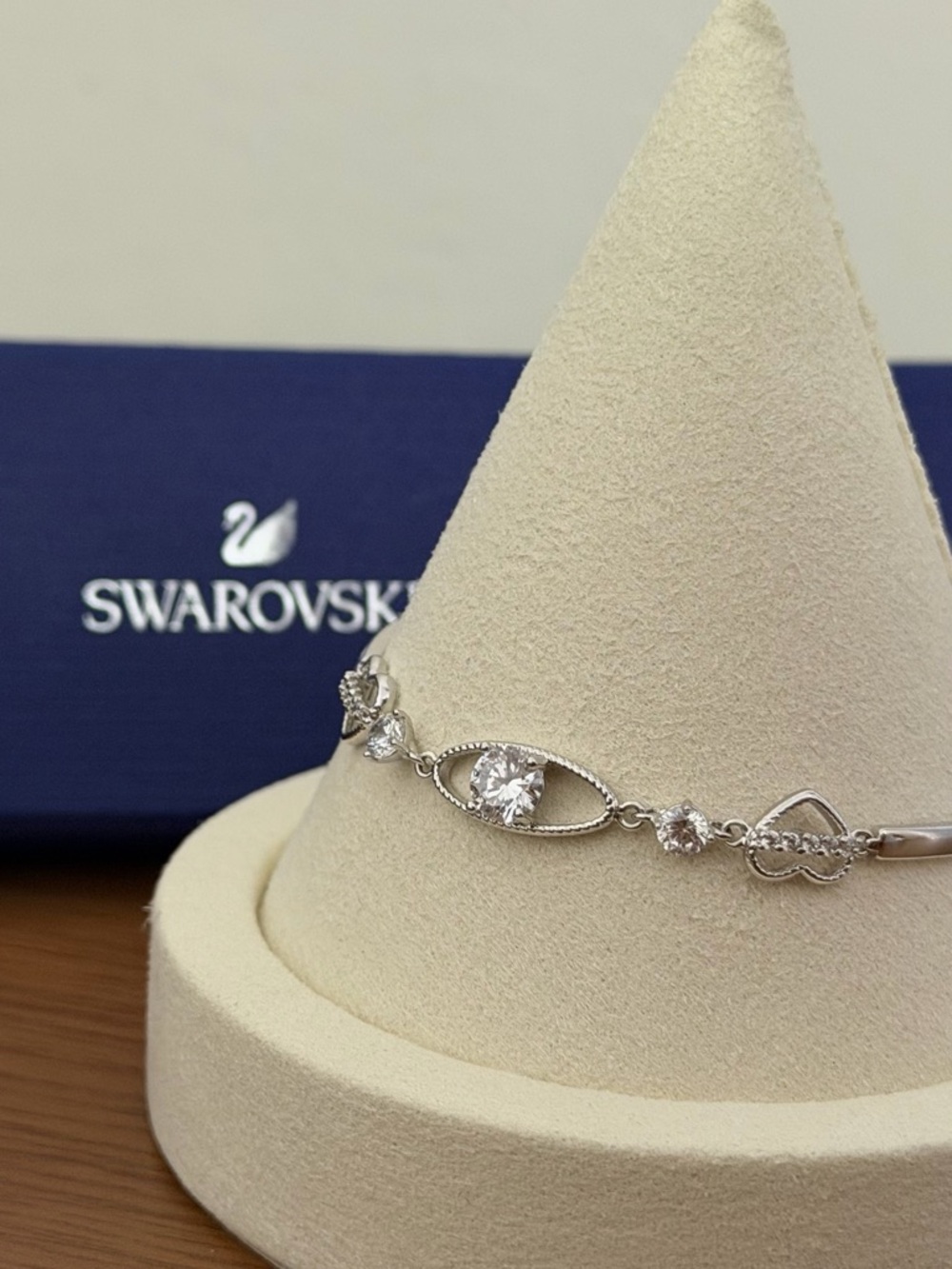 Swarovski Silver Bracelet with Clear Crystals